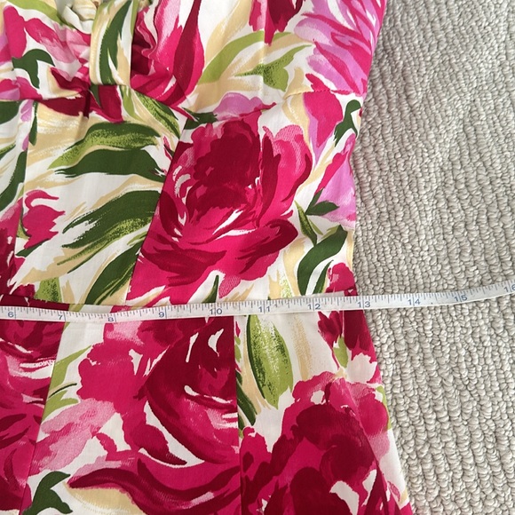 Floral Painted Sweetheart Halter Dress - Picture 5 of 6